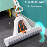 Household Water Absorbent Telescopic Pole Mop Lazy Hands-Free Folding Mop Random Color Delivery, 28cm+1 Cotton Head, 28cm+2 Cotton Heads, 28cm+3 Cotton Heads, 35cm+1 Cotton Head, 35cm+2 Cotton Heads