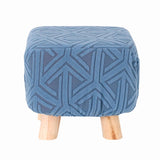 Stretch Universal All-Inclusive Stool Cover Household Seat Dust-Proof Protector, Square Lake Blue, Square Gray, Round Orange, Round Lake Blue, Round Gray