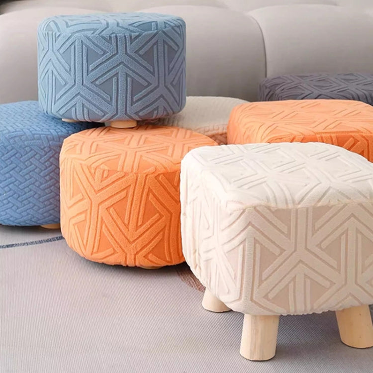 Stretch Universal All-Inclusive Stool Cover Household Seat Dust-Proof Protector, Square Lake Blue, Square Gray, Round Orange, Round Lake Blue, Round Gray
