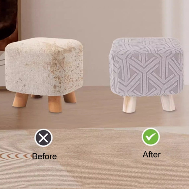 Stretch Universal All-Inclusive Stool Cover Household Seat Dust-Proof Protector, Square Lake Blue, Square Gray, Round Orange, Round Lake Blue, Round Gray