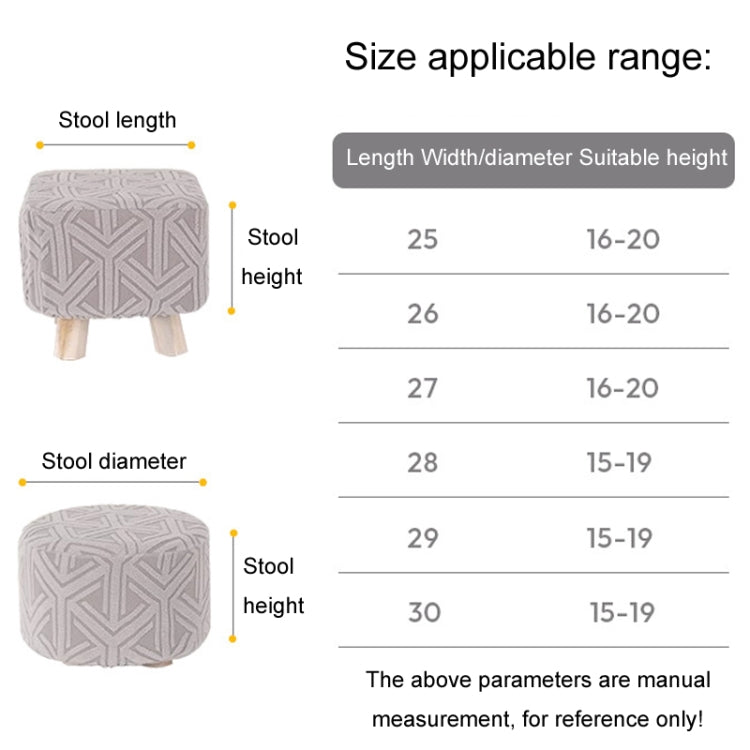 Stretch Universal All-Inclusive Stool Cover Household Seat Dust-Proof Protector, Square Lake Blue, Square Gray, Round Orange, Round Lake Blue, Round Gray