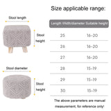 Stretch Universal All-Inclusive Stool Cover Household Seat Dust-Proof Protector, Square Lake Blue, Square Gray, Round Orange, Round Lake Blue, Round Gray