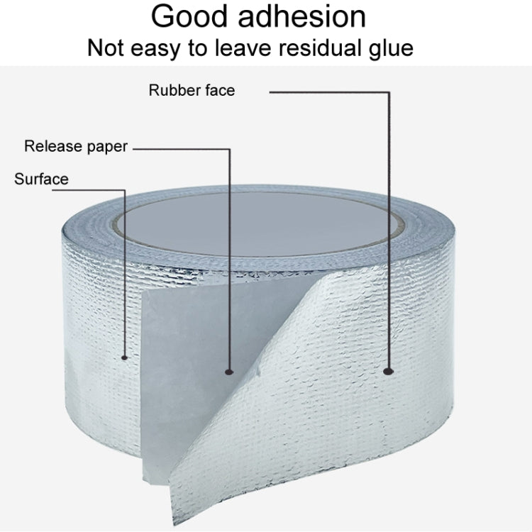 0.15mm Glass Fiber Cloth Aluminum Foil Tape Air- Conditioning Pipe Waterproof Seam Sealing Tape, 3cm x 5m, 3cm x 10m, 3cm x 20m, 5cm x 5m, 5cm x 10m, 5cm x 20m
