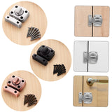 Stainless Steel Rotate Bolt Latch Anti-Theft Security Bathroom Door Lock Spring Latch, Small Silver, Small Black, Small Red Bronze, Large Silver, Large Black, Large Red Bronze, Extra Large Silver, Extra Large Black, Extra Large Red Bronze