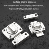 Stainless Steel Rotate Bolt Latch Anti-Theft Security Bathroom Door Lock Spring Latch, Small Silver, Small Black, Small Red Bronze, Large Silver, Large Black, Large Red Bronze, Extra Large Silver, Extra Large Black, Extra Large Red Bronze