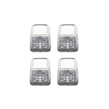4pcs / Set Thickened Wear-Resistant Table And Chair Leg Covers Household Quiet Non-Slip Stool Foot Protector, Mini Small Round Transparent, Mini Small Round Light Gray, Mini Small Round Light Brown, Mini Small Square Transparent                        ...