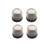 4pcs / Set Thickened Wear-Resistant Table And Chair Leg Covers Household Quiet Non-Slip Stool Foot Protector, Mini Small Round Transparent, Mini Small Round Light Gray, Mini Small Round Light Brown, Mini Small Square Transparent                        ...