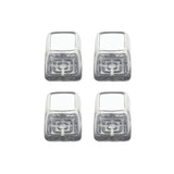 4pcs / Set Thickened Wear-Resistant Table And Chair Leg Covers Household Quiet Non-Slip Stool Foot Protector, Mini Small Round Transparent, Mini Small Round Light Gray, Mini Small Round Light Brown, Mini Small Square Transparent                        ...