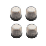 4pcs / Set Thickened Wear-Resistant Table And Chair Leg Covers Household Quiet Non-Slip Stool Foot Protector, Mini Small Round Transparent, Mini Small Round Light Gray, Mini Small Round Light Brown, Mini Small Square Transparent                        ...