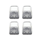 4pcs / Set Thickened Wear-Resistant Table And Chair Leg Covers Household Quiet Non-Slip Stool Foot Protector, Mini Small Round Transparent, Mini Small Round Light Gray, Mini Small Round Light Brown, Mini Small Square Transparent                        ...