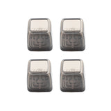 4pcs / Set Thickened Wear-Resistant Table And Chair Leg Covers Household Quiet Non-Slip Stool Foot Protector, Mini Small Round Transparent, Mini Small Round Light Gray, Mini Small Round Light Brown, Mini Small Square Transparent                        ...