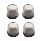 4pcs / Set Thickened Wear-Resistant Table And Chair Leg Covers Household Quiet Non-Slip Stool Foot Protector, Mini Small Round Transparent, Mini Small Round Light Gray, Mini Small Round Light Brown, Mini Small Square Transparent                        ...