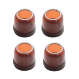 4pcs / Set Thickened Wear-Resistant Table And Chair Leg Covers Household Quiet Non-Slip Stool Foot Protector, Mini Small Round Transparent, Mini Small Round Light Gray, Mini Small Round Light Brown, Mini Small Square Transparent                        ...