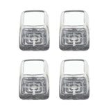 4pcs / Set Thickened Wear-Resistant Table And Chair Leg Covers Household Quiet Non-Slip Stool Foot Protector, Mini Small Round Transparent, Mini Small Round Light Gray, Mini Small Round Light Brown, Mini Small Square Transparent                        ...