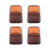 4pcs / Set Thickened Wear-Resistant Table And Chair Leg Covers Household Quiet Non-Slip Stool Foot Protector, Mini Small Round Transparent, Mini Small Round Light Gray, Mini Small Round Light Brown, Mini Small Square Transparent                        ...