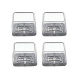 4pcs / Set Thickened Wear-Resistant Table And Chair Leg Covers Household Quiet Non-Slip Stool Foot Protector, Mini Small Round Transparent, Mini Small Round Light Gray, Mini Small Round Light Brown, Mini Small Square Transparent                        ...