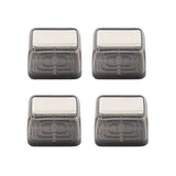 4pcs / Set Thickened Wear-Resistant Table And Chair Leg Covers Household Quiet Non-Slip Stool Foot Protector, Mini Small Round Transparent, Mini Small Round Light Gray, Mini Small Round Light Brown, Mini Small Square Transparent                        ...