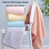 2pcs /Set Thickened Coral Velvet Bath Towel Beach Towel Soft Absorbent No Linting, 70x140cm+35x75cm