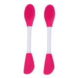 2pcs Dual Head Silicone Face Mask Brush Face Cleansing Massage Brush Mud Mask Applicator