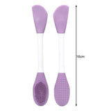 2pcs Dual Head Silicone Face Mask Brush Face Cleansing Massage Brush Mud Mask Applicator