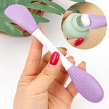 2pcs Dual Head Silicone Face Mask Brush Face Cleansing Massage Brush Mud Mask Applicator