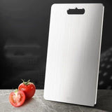 Stainless Steel Anti-Bacterial Anti-Mold Board Home Kitchen Thickened Chopping Board, 304 39x28cm, 304 46x30cm, 316 39x28cm, 316 46x30cm