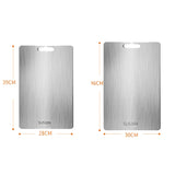 Stainless Steel Anti-Bacterial Anti-Mold Board Home Kitchen Thickened Chopping Board, 304 39x28cm, 304 46x30cm, 316 39x28cm, 316 46x30cm