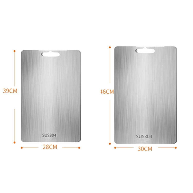Stainless Steel Anti-Bacterial Anti-Mold Board Home Kitchen Thickened Chopping Board, 304 39x28cm, 304 46x30cm, 316 39x28cm, 316 46x30cm