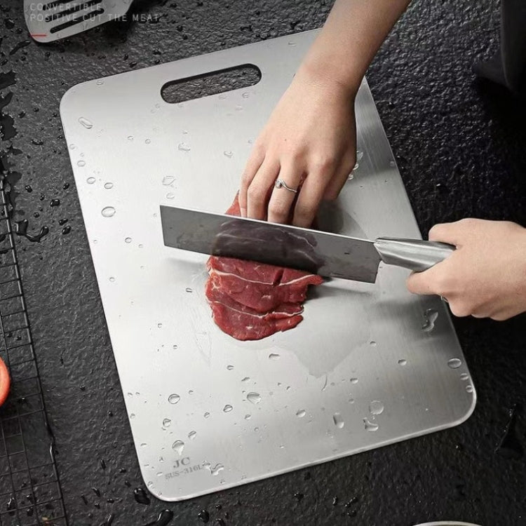 Stainless Steel Anti-Bacterial Anti-Mold Board Home Kitchen Thickened Chopping Board, 304 39x28cm, 304 46x30cm, 316 39x28cm, 316 46x30cm