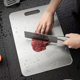 Stainless Steel Anti-Bacterial Anti-Mold Board Home Kitchen Thickened Chopping Board, 304 39x28cm, 304 46x30cm, 316 39x28cm, 316 46x30cm