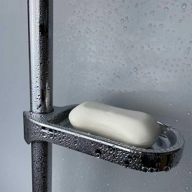 Household Bathroom Shower Soap Holder Laboratory Drainage Organizer, Glossy, Matte Black, Matte White, Brushed Gray