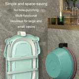 2pcs Bathroom Shelf No-Punch Washbasin Hook Kitchen Wall Mounted Storage Rack