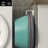 2pcs Bathroom Shelf No-Punch Washbasin Hook Kitchen Wall Mounted Storage Rack