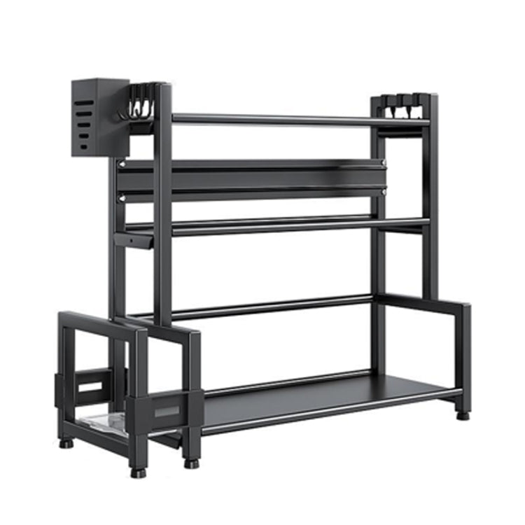 Kitchen Multifunctional Shelf Household Countertop Spice Storage Racks, Dual-Layer 30cm, Dual-Layer 40cm, Dual-Layer 50cm, Three-Layer 30cm, Three-Layer 40cm, Three-Layer 50cm