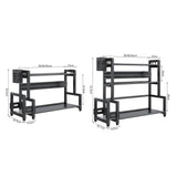 Kitchen Multifunctional Shelf Household Countertop Spice Storage Racks, Dual-Layer 30cm, Dual-Layer 40cm, Dual-Layer 50cm, Three-Layer 30cm, Three-Layer 40cm, Three-Layer 50cm