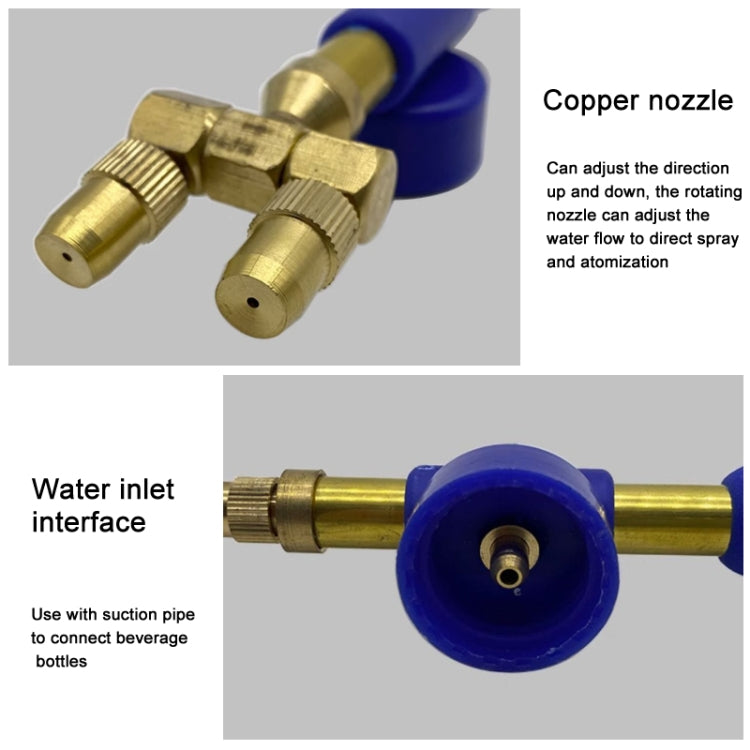 Reciprocating Push-Pull Sprayer Adjustable Garden Manual Sprayer for Most Bottles, Single Head, Double Head