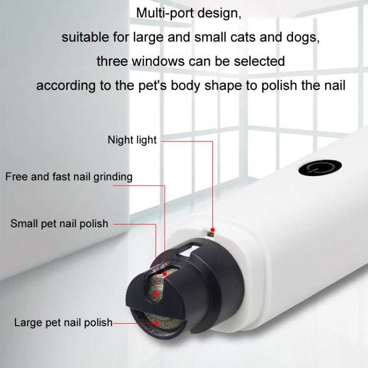 Pet Fully Automatic Nail Grinder With LED Light