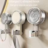 Bathroom Suction Cup Hooks Household Wall Mounted Hanging Organizer