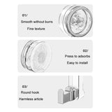 Bathroom Suction Cup Hooks Household Wall Mounted Hanging Organizer