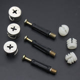 3 In 1 Screw Connector Furniture Link Fixer Closet Eccentric Wheel Nut Connection Fastener, 10pcs 40mm, 10pcs 35mm