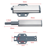 With Screws Cabinet Catch Magnetic Latches Push To Open Drawer Door Stopper, Plane Bottom