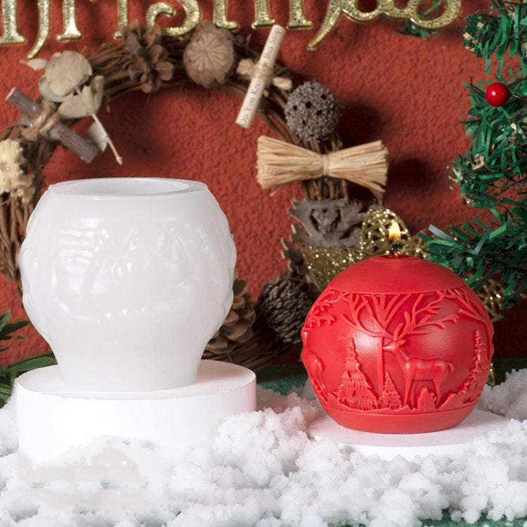Christmas Ball Elk Scented Candle DIY Mold, A ZL-73, C ZL-75, D ZL-76, F ZL-78