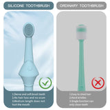 2pcs / Set Cats And Dogs Silicone Toothbrush Pet Oral Cleaning Care Tool