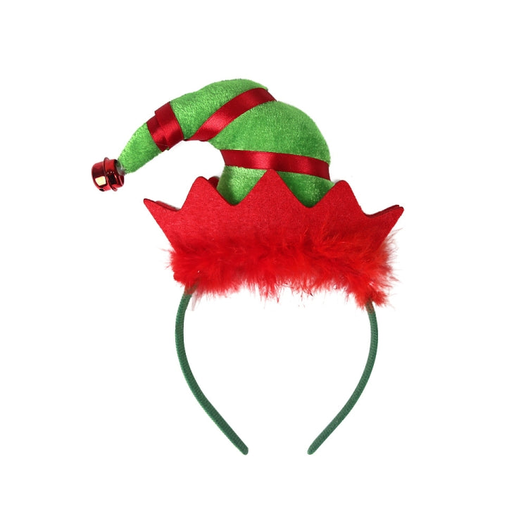 3D Cartoon Christmas Headband Christmas Party Decorations, Clown Hat, Double Crutches, Santas Legs, Christmas Hat, Long-legged Santas, Red White Plaid, Brown Antler Bow, Brown Antlers Flower, HOHOHO