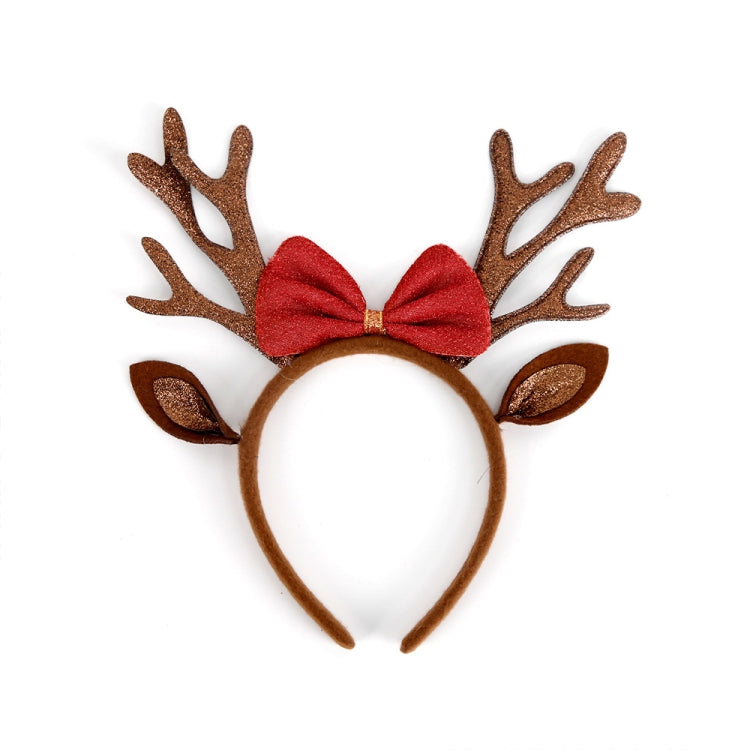 3D Cartoon Christmas Headband Christmas Party Decorations, Clown Hat, Double Crutches, Santas Legs, Christmas Hat, Long-legged Santas, Red White Plaid, Brown Antler Bow, Brown Antlers Flower, HOHOHO