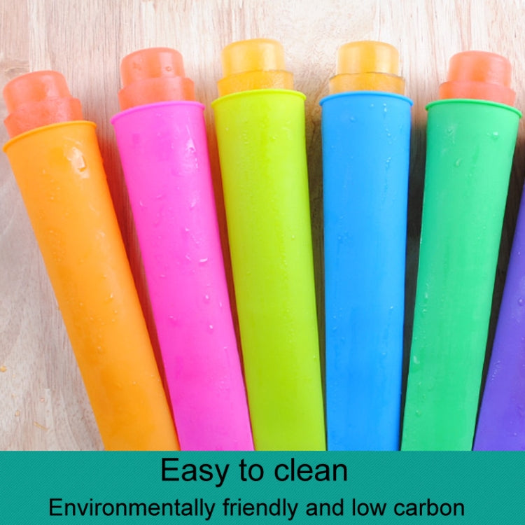Food Grade Long Silicone Popsicle Ice Cream Molds, 6Colors / Set