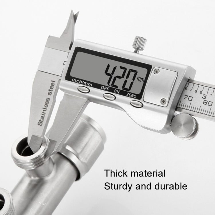 Washing Machine Faucet Splitter 1 Input 2 Output Dual Outlet Adapter 304 Stainless Steel Faucet, Blue Wheel, Plum Wheel