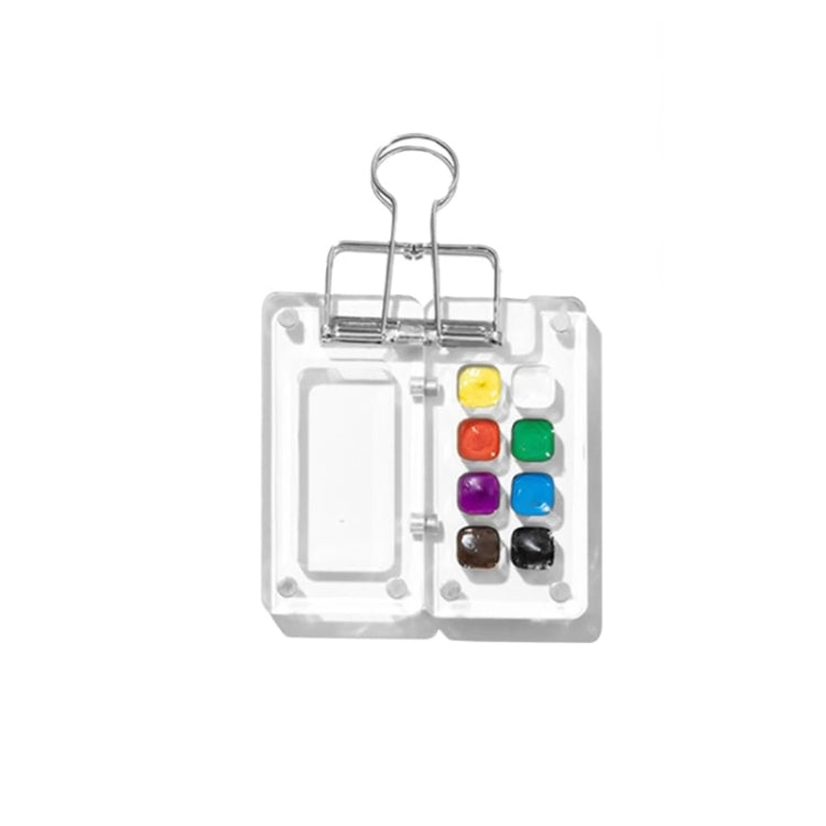 Mini Portable Watercolor Acrylic Box For Sketching, 8 Grids, 15 Grids