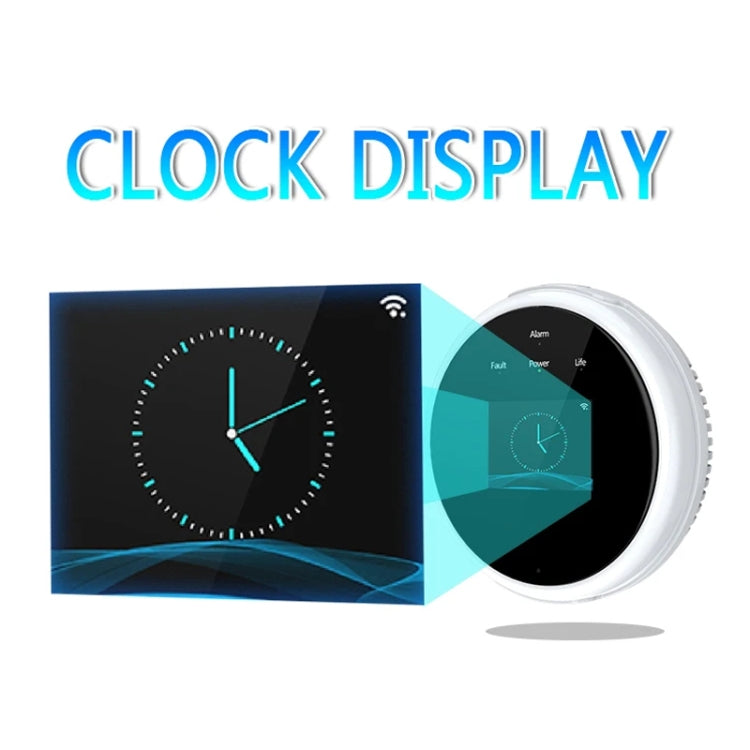 Tuya WiFi Gas Leak Detector With Temperature Clock Function