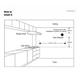 Tuya WiFi Gas Leak Detector With Temperature Clock Function